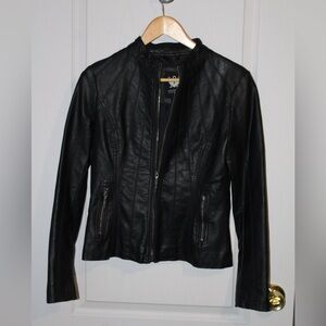Vince Camuto Black Faux Leather Jacket